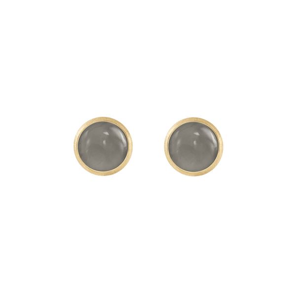 Ole Lynggaard Copenhagen Earstuds Lotus 0 Grey Moonstone D: 7 mm